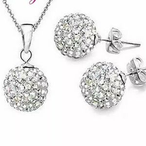 Shamballa Disco Ball Set (clear/pink/hollogrm]